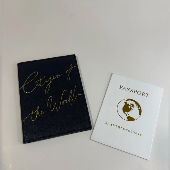 Anthropologie Home Anthropologie Luna Passport Holder Citizen of the World. NWOT - Picture 3 of 7